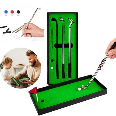 3Pcs Golf Clubs Ballpoint Pen Set Cool Stuff