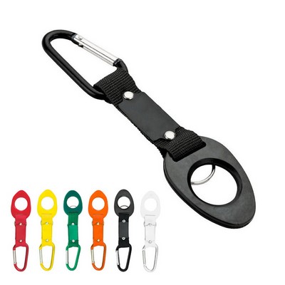 Multifunctional Bottle Holder with Carabiner Keychain