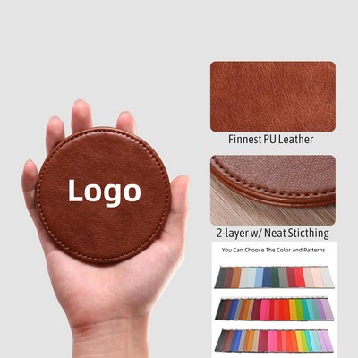 Custom PU Leather Coaster