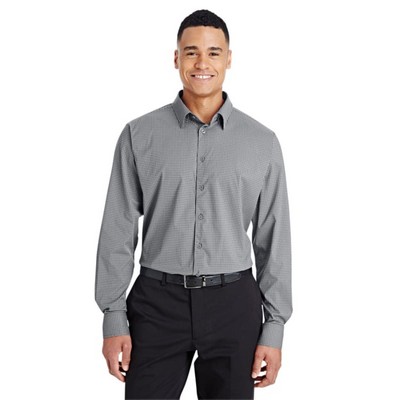 Devon & Jones CrownLux Performance™ Men's Tonal Mini Check Shirt