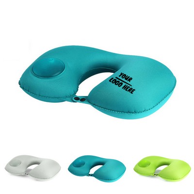 U-Shaped Inflatable Travel Neck Pillow