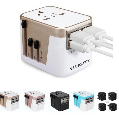 Travel Universal Power Plug USB Adapter