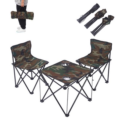 Folding Camping Table Chairs Set