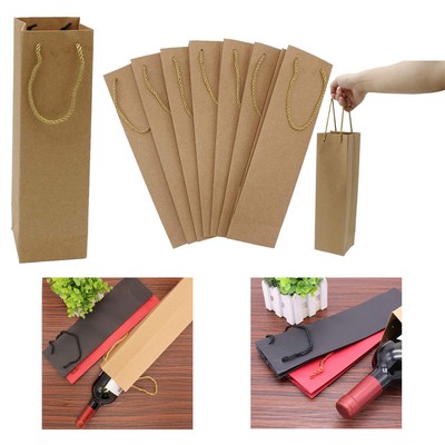 Kraft Paper Wine Gift Bag