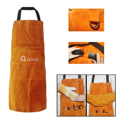 Leather Apron W/ Adjustable Buckle