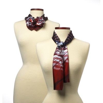 Liberty & Justice Patriotic Silk Scarf - 8"x45"