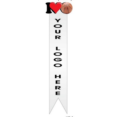 I Love Basketball Bookmark w/ Black Back