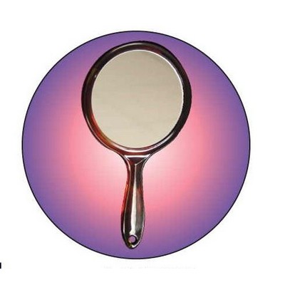 Mirror Round Metal Photo Magnet (2 1/2" Diameter)