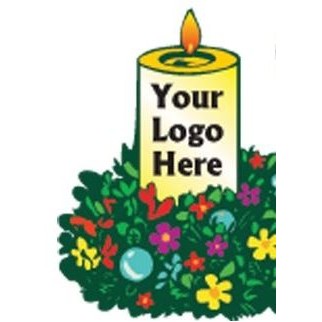 Christmas Candle Bumper Sticker