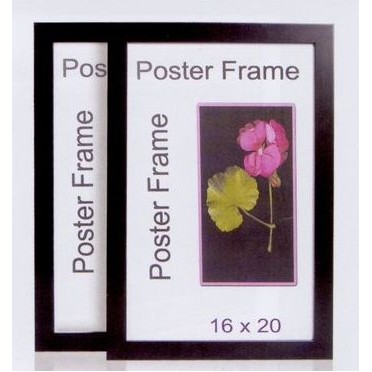 Matte Black Polymer Poster Frame - 22x28