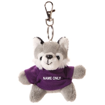 Wolf Plush Keychain