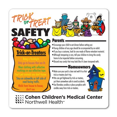 Health & Safety Laminated Trick or Treat Safety Magnet