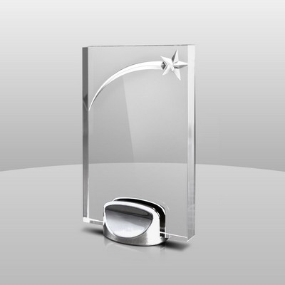 Chrome Metal Base Award (6"x4"x2")