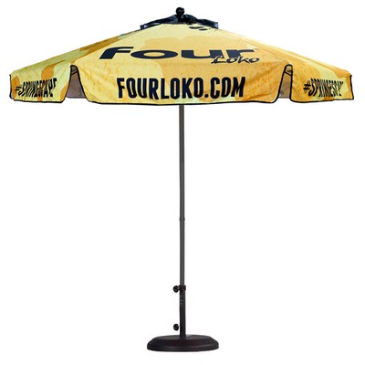 9' Market Umbrella w/8 Panel Full Color & Aluminum Frame