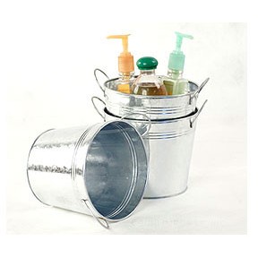 6 1/2" Galvanized Pail w/Side Handles