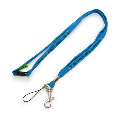 Eco PET Lanyard with silkscreen print - 3/8 inch