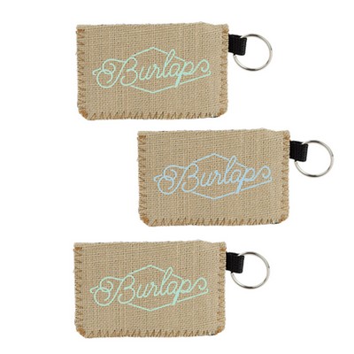 Burlap Neoprene Card Guard