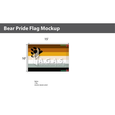 Bear Pride Deluxe Flag 10'X15'