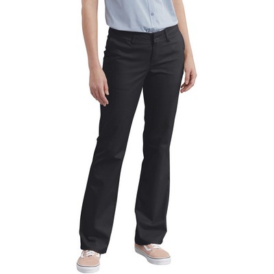 Dickies Women's Stretch Twill Pant - SLIM FIT / BOOT CUT LEG