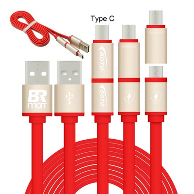 Maltese Charging Cable (2in1) Red