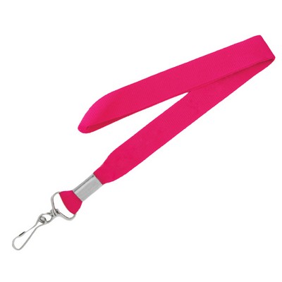 5/8" Flat Blank Lanyard W/ Breakaway