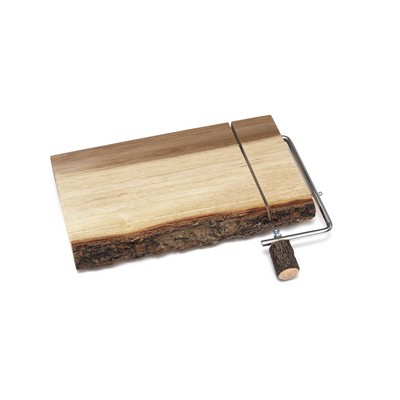 Lipper Acacia Slab Cheese Slicer w/ Bark