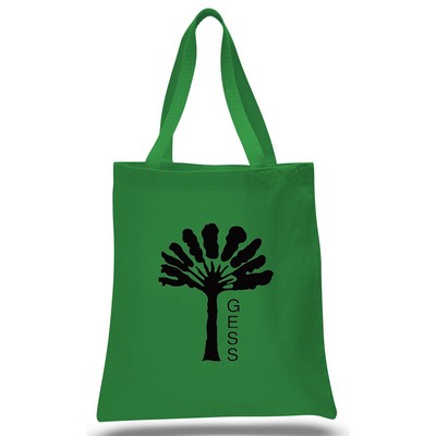 Promo Canvas Tote--Kelly Green--1-Color Imprint