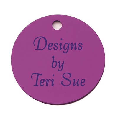 Extra Large Round Pet / ID Tag (1 1/2" Diameter)