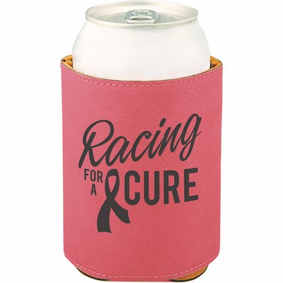 3.75" Leatherette Pink Beverage Holder