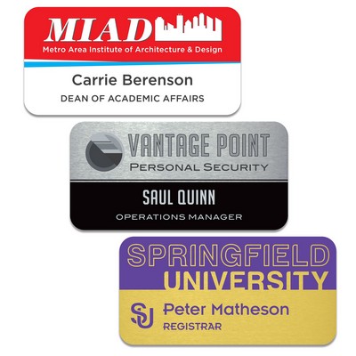 Aluminum Name Badge