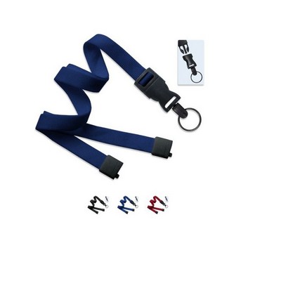 5/8" (16 mm) Lanyard with Breakaway & DTACH Split Ring (Blank Product)