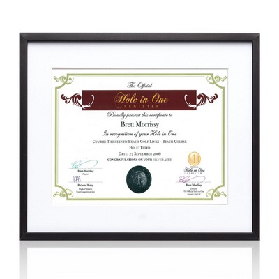 Burnell Certificate Frame - Black 8½"x11"