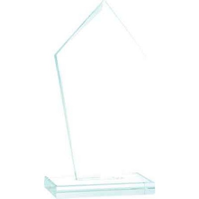 7 1/2" Diamond Jade Glass Award