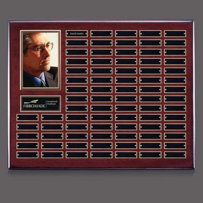 Photo (Vert) P/Plaque - Rosewood/Gold 78 Plate