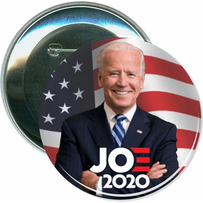 Political - Biden 2020, Joe 2020 Flag - 3 Inch Round Button