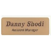 Gold Brass Name Badge (3"x 1")