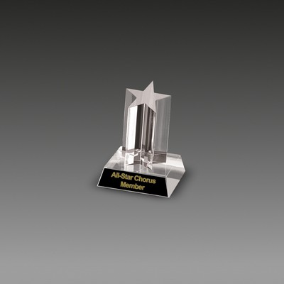 4" Star Column™ Award (3¼"x5")