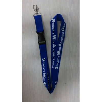 Detachable Silk Screen Polyester Lanyard