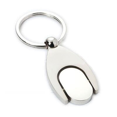 Oval Spinning Keychain