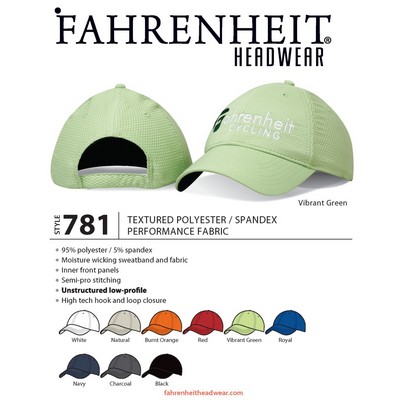 Fahrenheit Textured Performance Fabric Hat