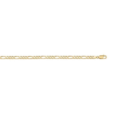 14K Gold Figaro 7" Bracelet - 2.0 gm