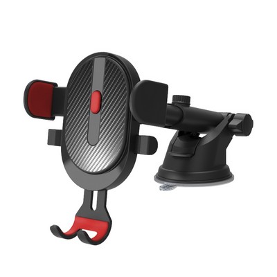 Suction Cup Elliptical Telescopic Rod Automatic Lock Phone Holder