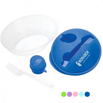 Plastic Salad Bowl With Fork