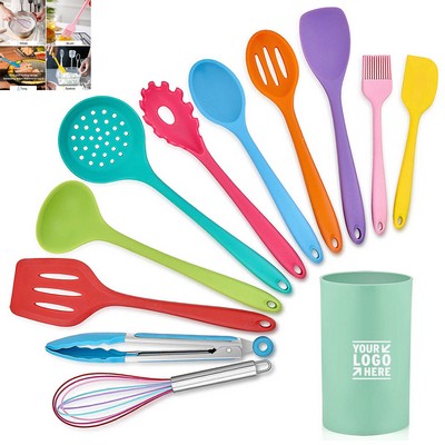 12 Pieces Silicone Kitchen Cooking Utensils