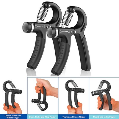 Hand Grip Exerciser Strengthener with Adjustable Resistance