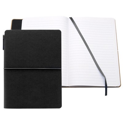 6" x 8.5" Black RIO Soft Touch Journal