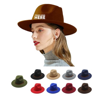 Wide Brim Felt Jazz Hat