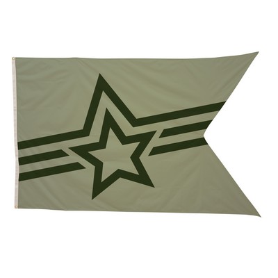 5' x 8' Polyester Guidon Flag Single-Sided