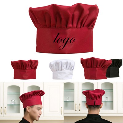 Premium Adjustable Elastic Baker Kitchen Cooking Chef Cap