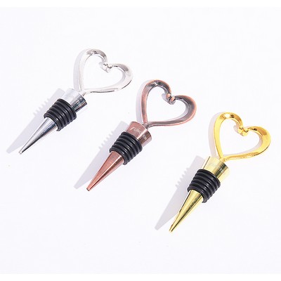 Metal Heart Shape Wine Stopper